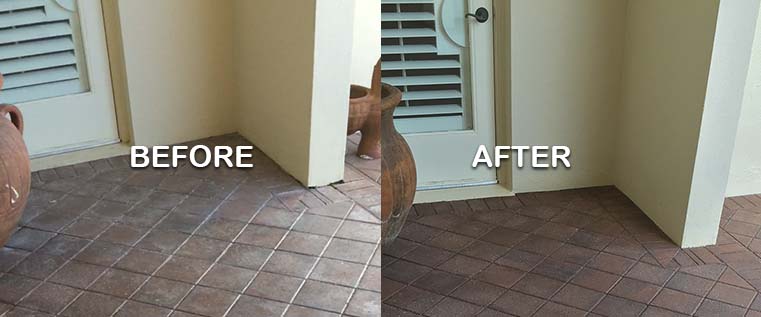 before after paver sealing